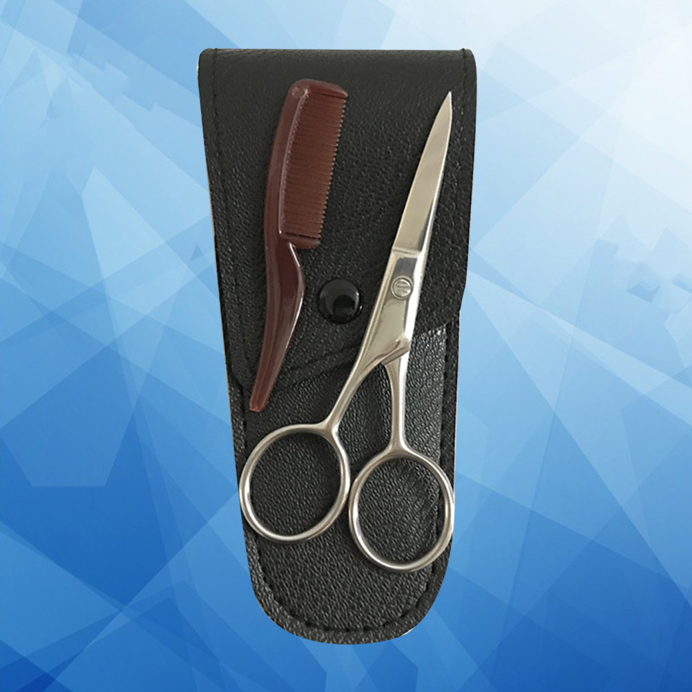 Mens Grooming Barber - Set di Forbici Ergonomiche in Acciaio