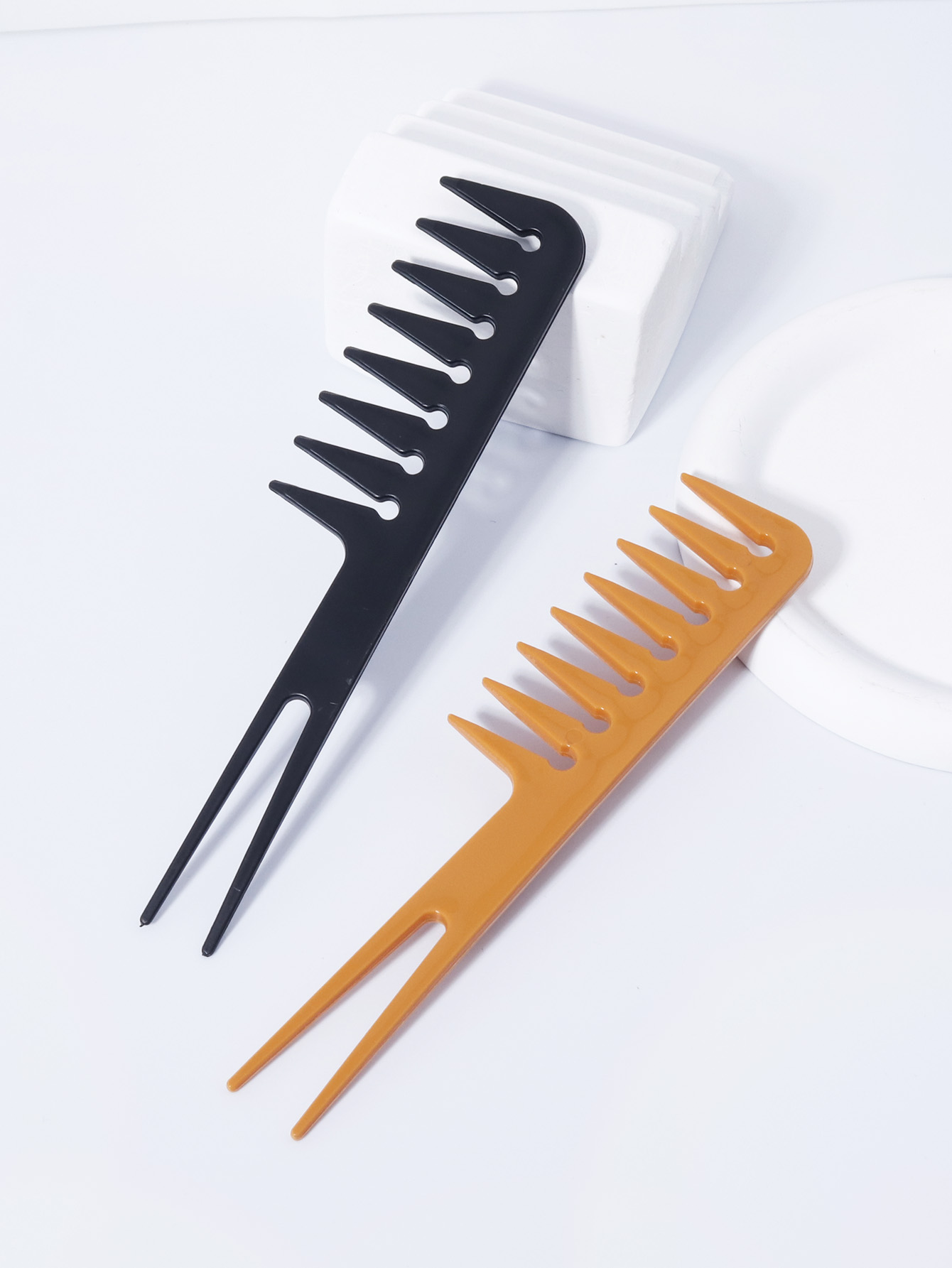 Men'S Grooming Hair - Pettine a doppia forcella a denti