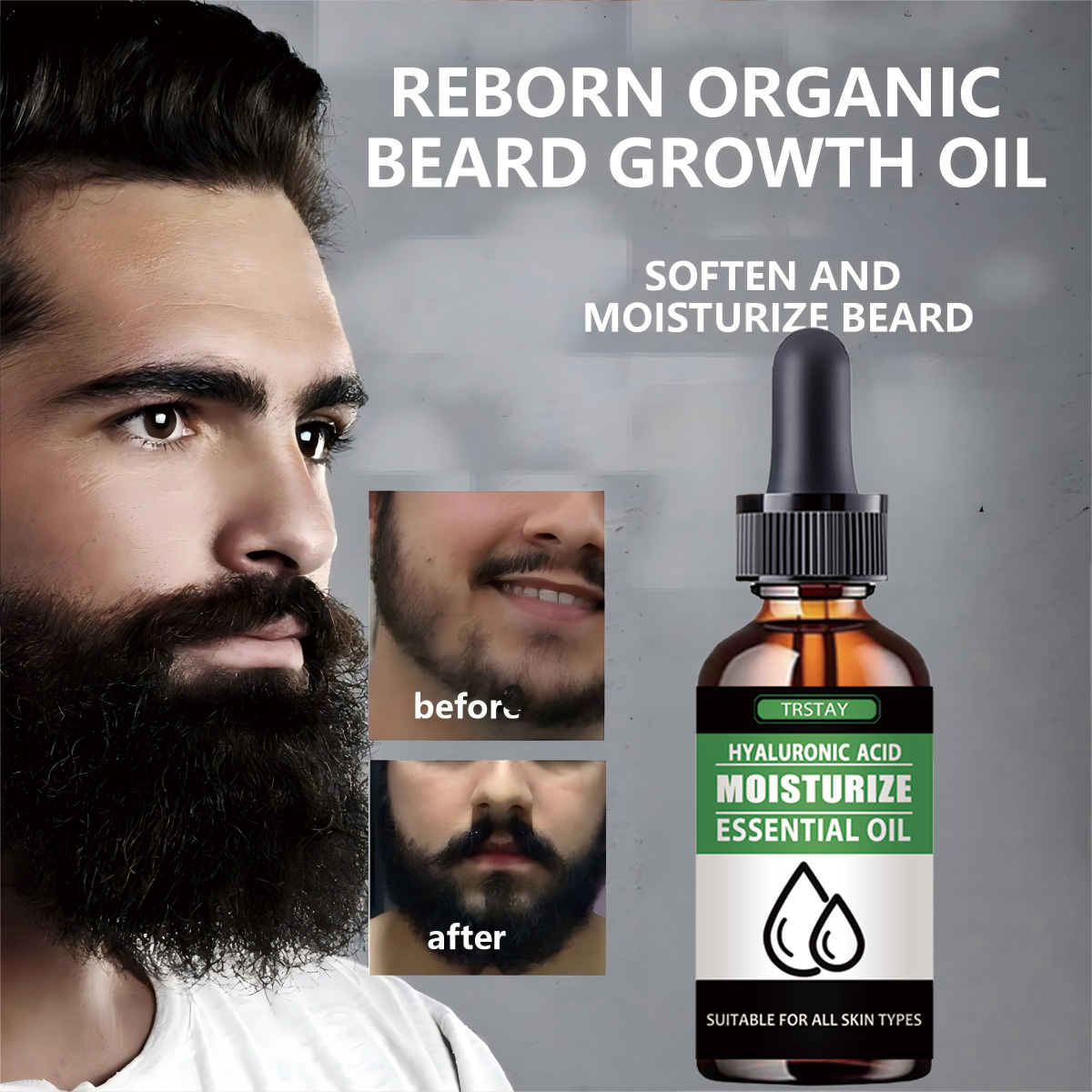 Men'S Grooming Product - 100% naturale accelera i peli del