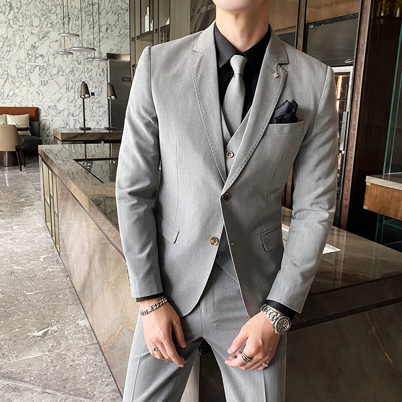 Men'S Grooming Brands - (Giacca + gilet + pantaloni) abito