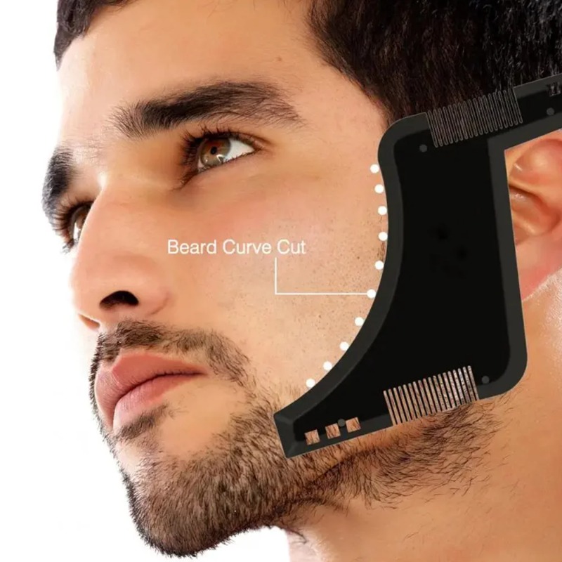 Men'S Grooming Product - 1 Pezzo Pettine Modellante per Barba