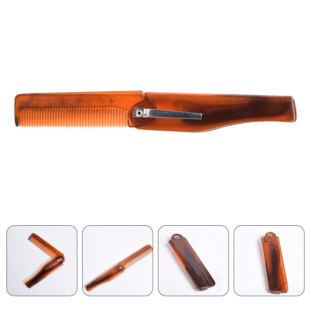 Men'S Grooming Hair - Pettine Pieghevole da Uomo, Pettine Tascabile