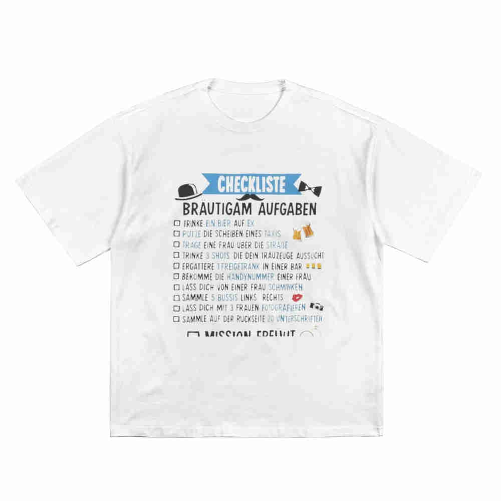 T-shirt da Sposo con Lista di  - Men'S Grooming Checklist recensione e prezzo