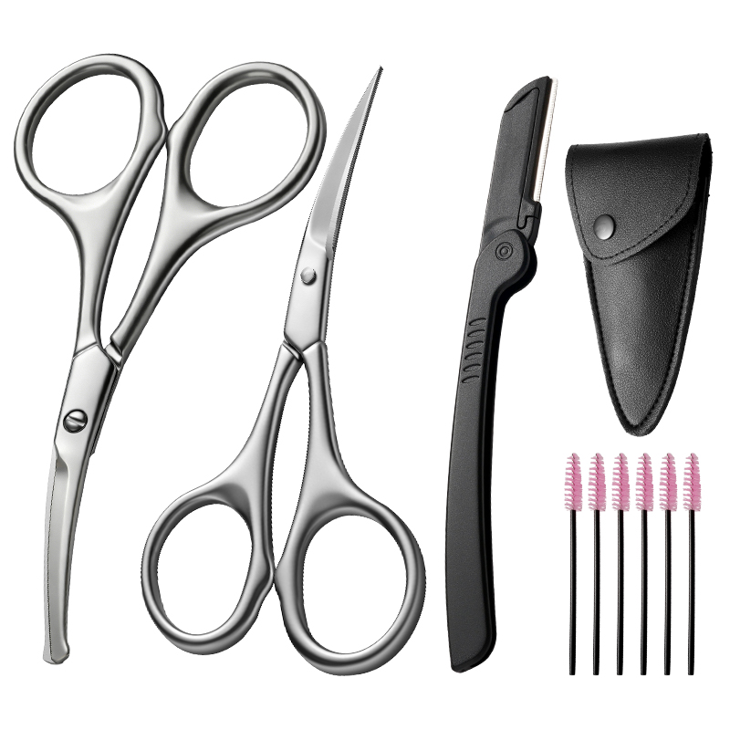 1/9 pezzi Forbici per sopracci - Men'S Grooming Eyebrow Trimming recensione e prezzo