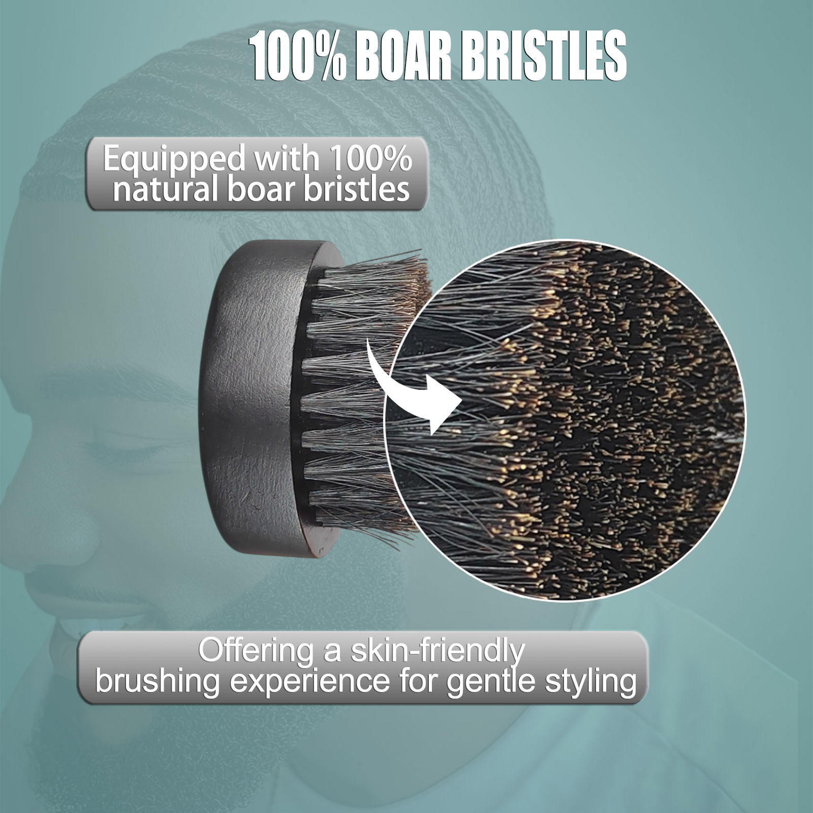 Spazzola da barba rotonda per  - Men'S Grooming Product recensione e prezzo
