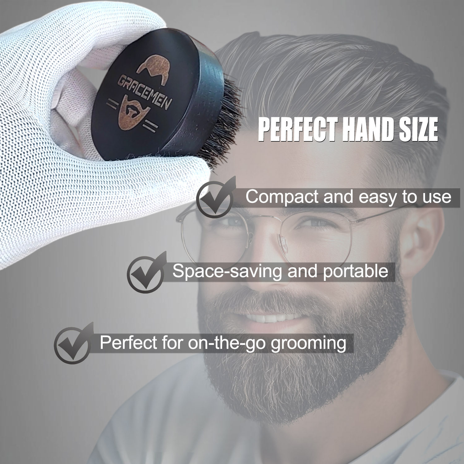Spazzola da barba rotonda per  - Men'S Grooming Product recensione e prezzo