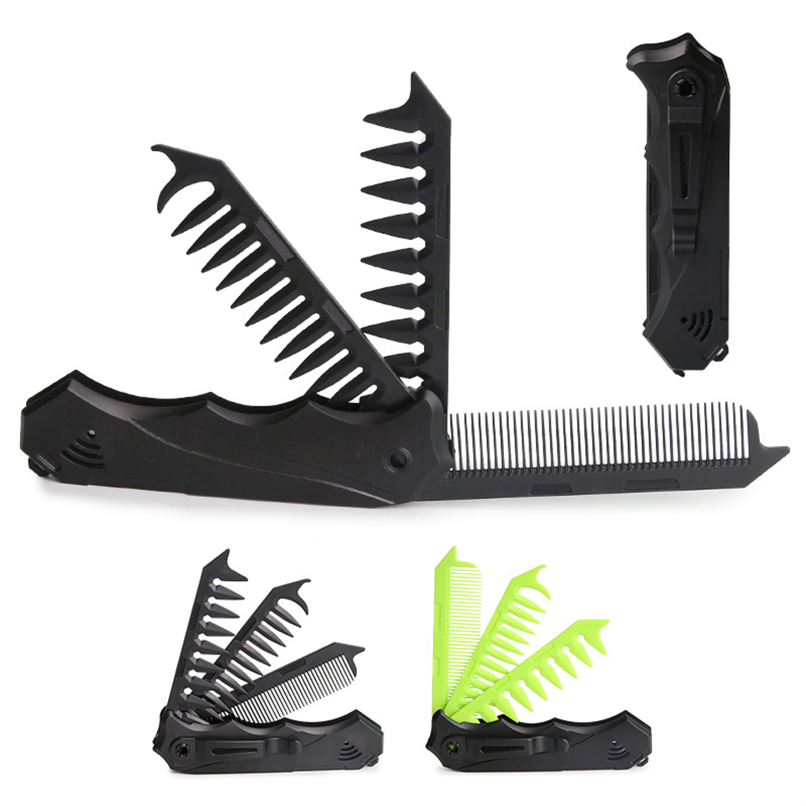 Pettine pieghevole a doppio de - Men'S Grooming Product recensione e prezzo
