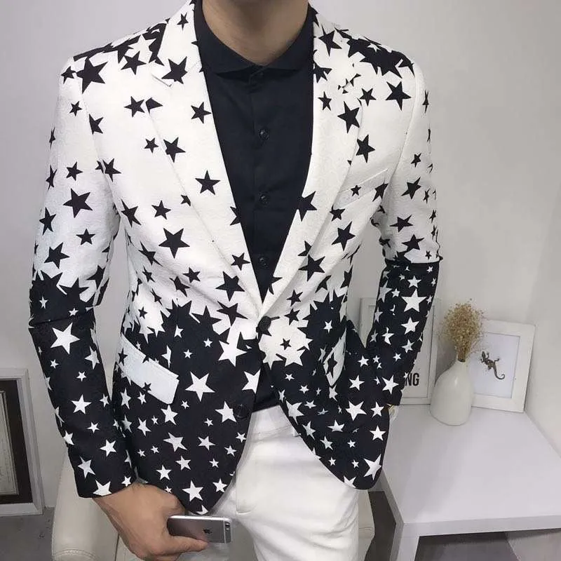 Blazer Slim Fit con Stampa a S - Men'S Grooming Brands recensione e prezzo
