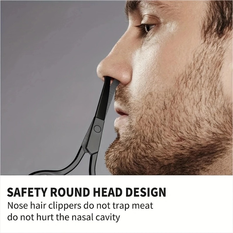 Forbici per peli del naso nere - Men'S Grooming Tips recensione e prezzo